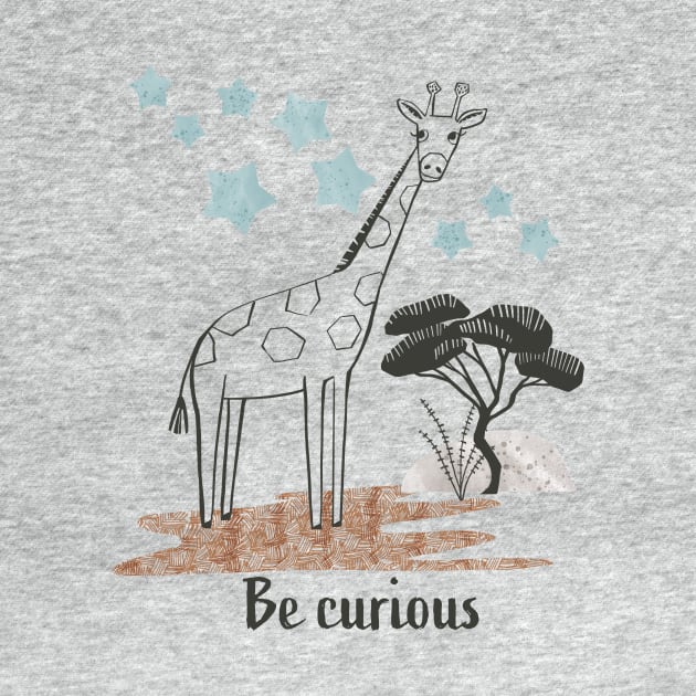 Be Curious Giraffe - Safari Collection by Michele Norris